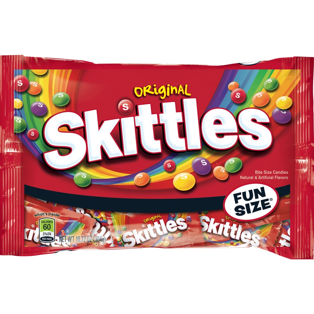 SKITTLES Original Fun Size Fruity Candy, 10.72-Ounce Bag