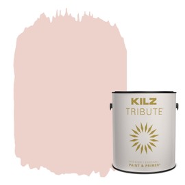KILZ TRIBUTE Paint & Primer, Interior, Eggshell, Flapper Pink, 1 Gallon