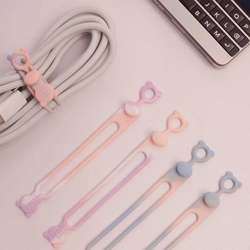 6 Pcs Fastening Cable Straps Cable Straps Velcro Straps with