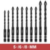 XiBany Concrete Drill Bits,Tungsten Carbide Drill Bit Set for Tile/Ceramic/Glass/Mirror/Brick/Plastic/Cement,