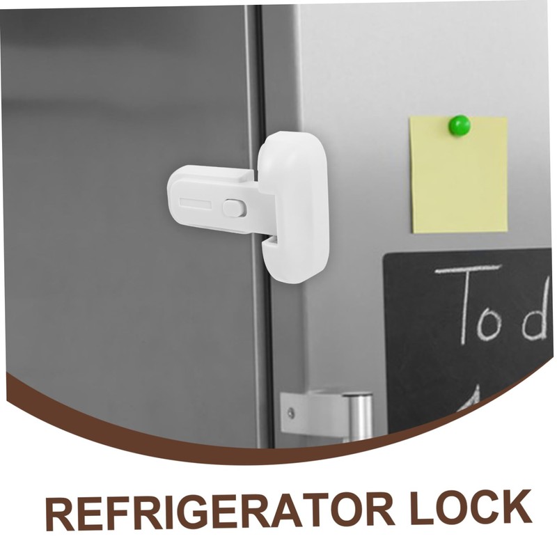 DOITOOL Refrigerator Lock Mini Fridge with Freezer Fridge Freezer Handle