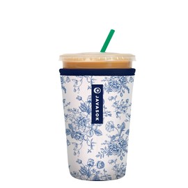Sok It JavaSok Iced Coffee & Cold Soda Insulated Neoprene Cup Sleeve (Like Fine China, Medium: 22-28oz)