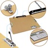 11x17 Inch Ledger Hardboard/Clipboard with 3 Lever Operated Clips and