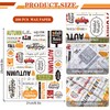 Whaline 200Pcs Thanksgiving Wax Paper Deli Wrap Paper Sheets Newspaper