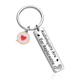 OWHOMS Audiologist Gifts For Women Ear Themed Gifts Audiology Keychain Audiologist Office Staff Gifts For Men Otolaryngologist Jewelry Audiological Staff Thank You Keychain Audiology Student Jewelry