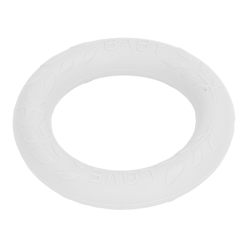 5pcs Baby Soft Silicone Teething Ring Toy Infant Safe Elastic