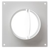 Ø 100mm / 4 inch Ventilation Wall Flange with Backdraught