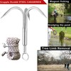 Yiliaw Grappling Hook with Rope, 50FT Nylon Rope, Stainless Steel