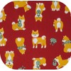 Drawstring Bag, Lined, Japanese Pattern, Shiba Inu Pattern x Arabesque,