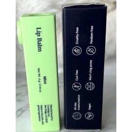 Curology Lip Balm Sunscreen SPF 30, Broad Spectrum Sun Care Vegan Mint Lot x2