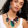 MUYAN Statement Acrylic Jewelry Set for Women, Big Bohemian Multicolor