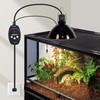 REPTI ZOO Reptile Light Fixture with Dimming Thermostat, 8.5 Inch