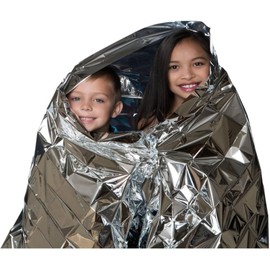 UMIXGENE Survival Emergency Mylar Thermal Blanket, Foil Space Blanket Designed for NASA, Body Warmer Blanket for Outdoor, First Aid, Camping Gear, Hiking Travel 1