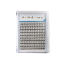 Amber Lash Magic Long Body 3D Premade Volume Fan lashes [720 Fans] (D(CC) Curl, 10mm)