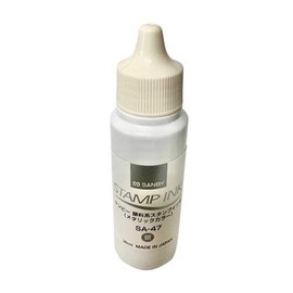 Sanby SA-47 Pigment Based Stamp Base Refill Ink, 1.0 fl oz (30 ml), Silver