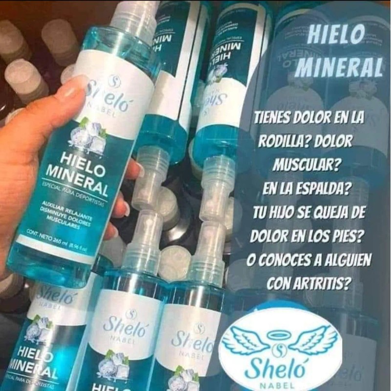 Kit Hielo Mineral Crema Vrc Shelo Nabel Regalo Menta