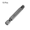 sourcing map 10pcs TS40 Star 5 Point Screwdriver Bit 1/4"