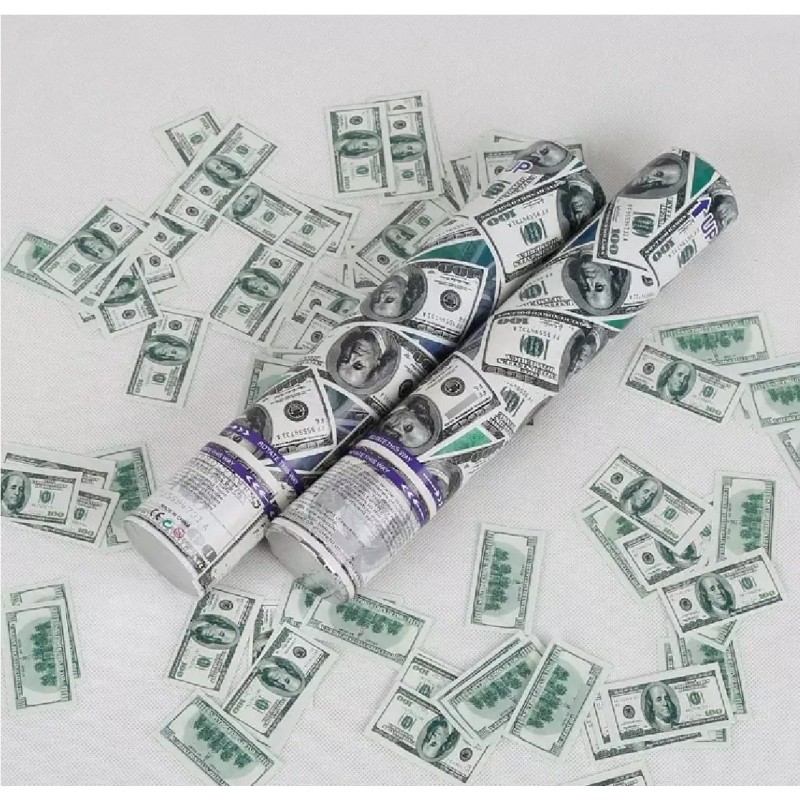 KFMX Cañon Bazuca Billetes 30 Cm Lanzador Dolares Casino Dinero