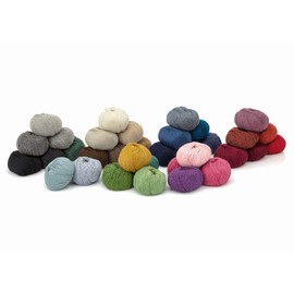 100% Baby Alpaca Yarn in 35+ Colors (Scratch-Free) - DK 10.58 oz (300g) Yarn Set (6 x 1.76 oz (50g) - Soft Baby Alpaca Wool for Knitting and Crochet in Bulky & DK - Cavayoma - Anthracite