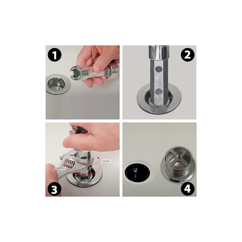 Tub Drain Remover Wrench Removal Tool Dual Ended Dumbell for