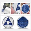 1 Year Original Triangle Sobriety Coin Set | Silver Roman