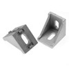 Akozon L Shape Right Angle Corner Bracket, 25pcs 4040 Aluminum