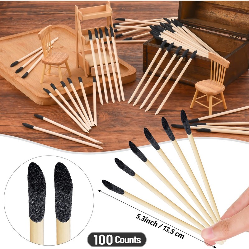 BNJZWJJ 100 Pcs Sanding Sticks for Plastic Models, Model Sanding