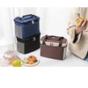 Yansanido 6L Thickened Black Reusable Insulated Lunch Bag for Women