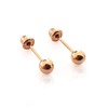 Aretes bebé oro 10 kilates dormilonas (3mm)