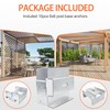 lifgarfe 4pcs 6"x6" Post Base Anchor Concrete Deck Post Bracket