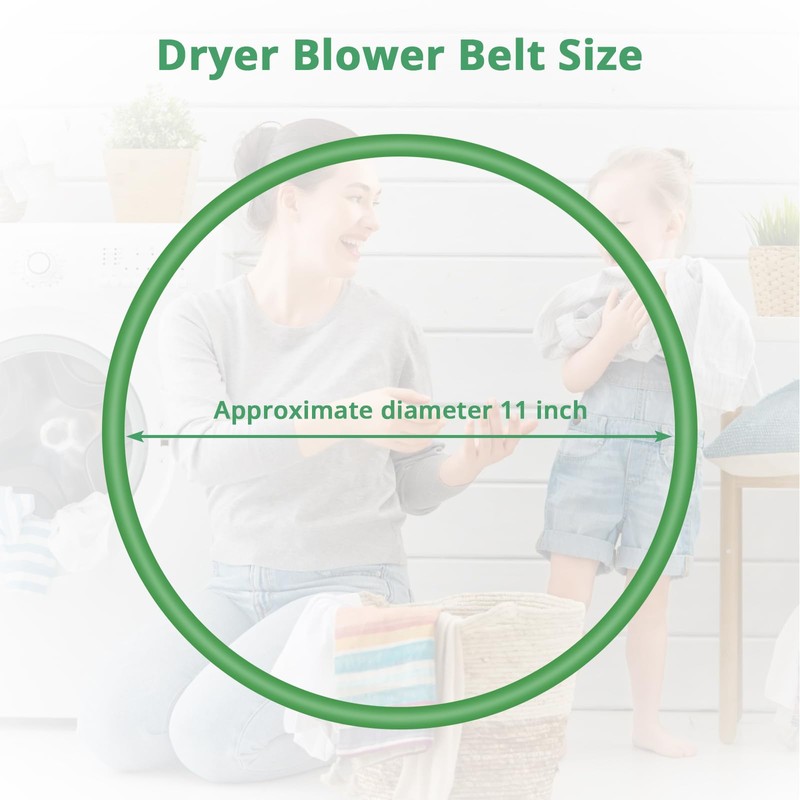 Seamless Green Coarse Belt Seamless Portable Compact Dryer Fan Belt