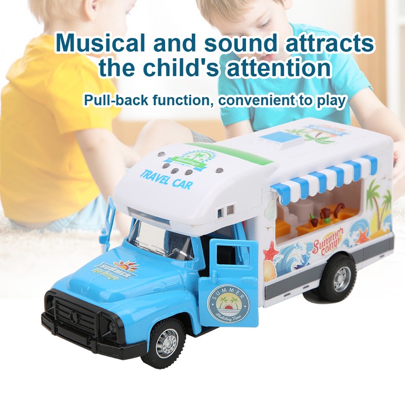 1/28 Simulation Multi Function Light Music Pull Back Toy Car