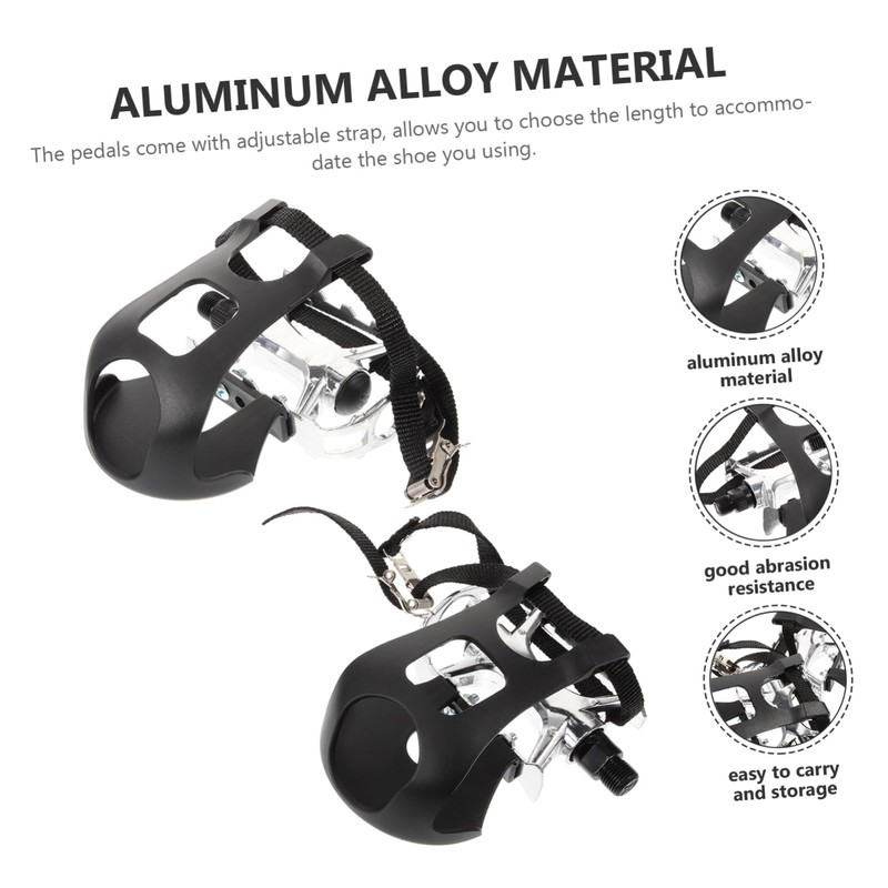WHAMVOX 1 Pair Dynamic Skid Exercise Bike Pedals Lightweight with
