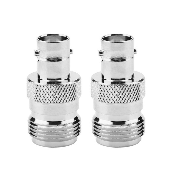 Wal front 50Ω0 to 6Ghz 2pcs N Female to BNC RF Female Connector High Temperature Resistant Coaxial Adapter Test Converter