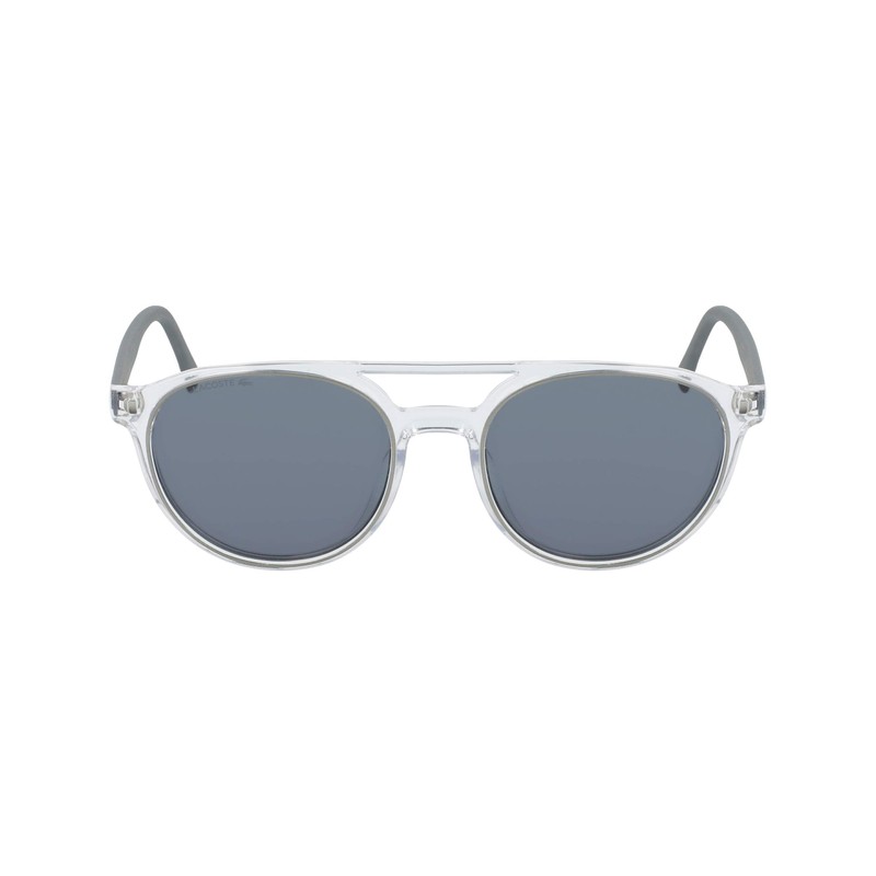 LACOSTE Eyewear Unisex L881S-057 Sunglasses, Crystal / grey