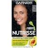 Garnier Nutrisse Nourishing Hair Color Creme, 11 Blackest Black (Packaging