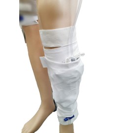 Collection Leg Bag Sleeve - Catheter Urine Drainage Bags Calf Holder Strap for Incontinence (M)