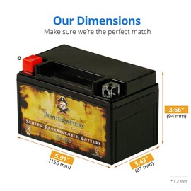 Pirate Battery YTX7A-BS lead_acid_battery