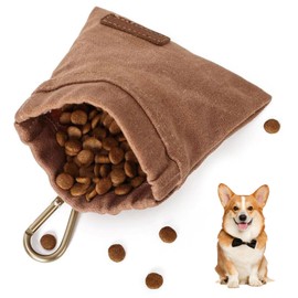 VZU Hundeleckerli-Tasche, Welpen-Hundetrainingstasche mit Taillenclip, freihändiges Spazierengehen, Leckerli-Tasche für Hundetraining, täglichen Gebrauch, wasserdichte Hundesnack-Tasche für