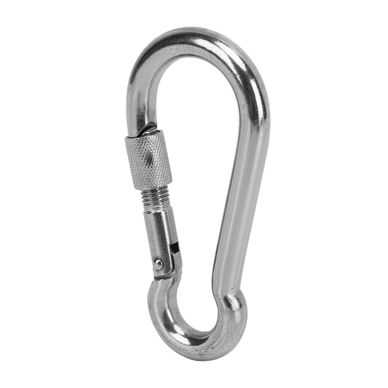 2pcs Stainless Steel Locking Clip Outdoor Camping Locking Buckle for