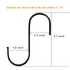Evob 30 Pack Black S Hooks Steel S Hanging Hooks