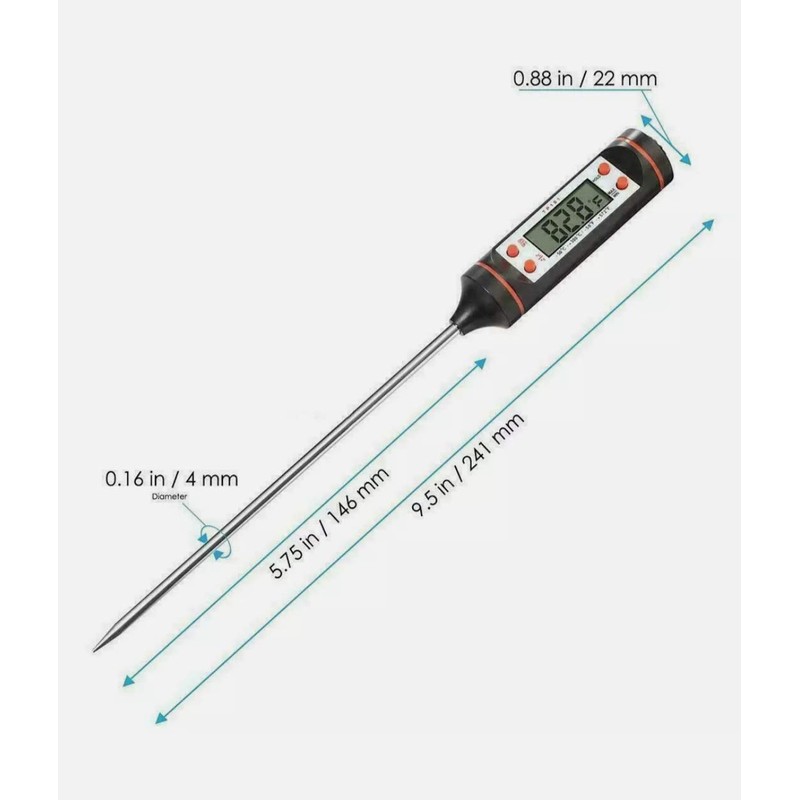 U-Cook Cooking Thermometer, Kitchen Cooking, Digital Multi-Functional Thermometer with Instant