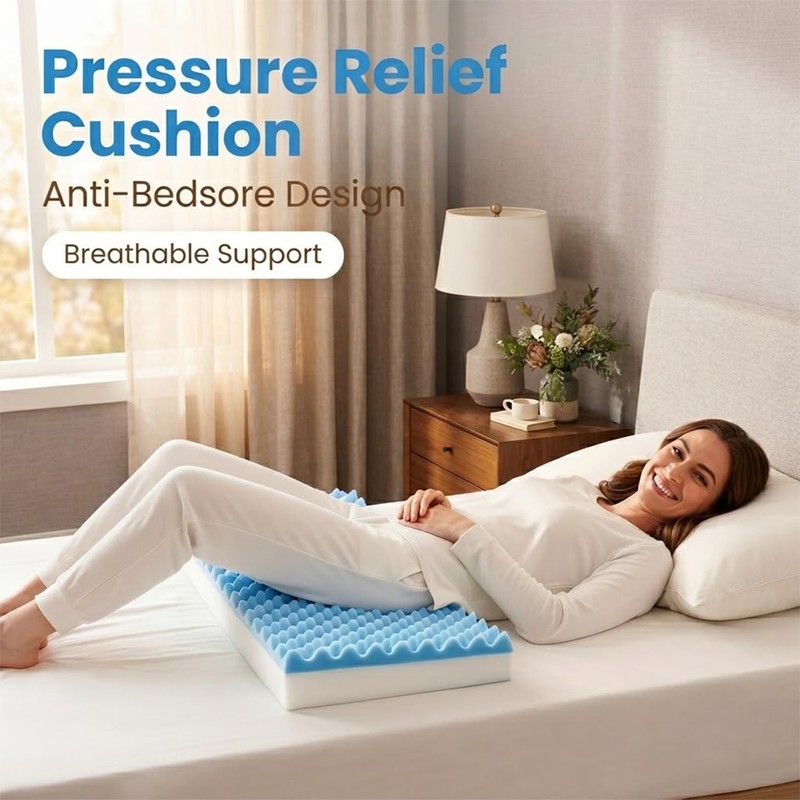 Egg Shaped Foam Pressure Relief Mattress for Bed Sore, Wedge