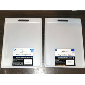 Mainstays 2 Mainstays Cutting Board 11" x 14.5" NSF Cooking Vegetables NWT New BPA Free