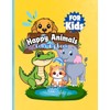 Happy animals: coloring book