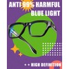 VISOONE - anteojos cuadradas de acetato con bloqueo de luz