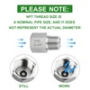 TAISHER 2PCS 304 Stainless Steel 3/8" NPT Male x 3/8"