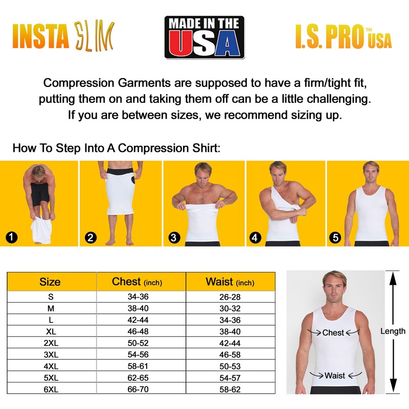 -Made in USA- Mens Concealed Carry Holster Slimming Compression Shapewear