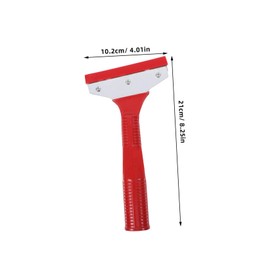 WOONEKY Wall Tile Scraper Tool Long Handle Cleaning Scraper for Home Use Durable Plastic and Iron Non Skid Grip for Easy Floor and Glass Cleaning