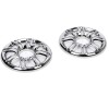 Unbranded Chrome 3D Rear Speaker Grill Covers for Harley Touring